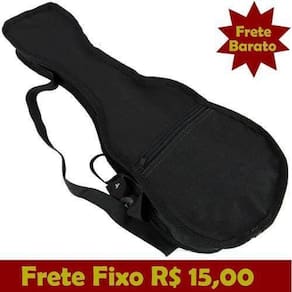 Capa acolchoada ukulele concerto luxo nylon barato