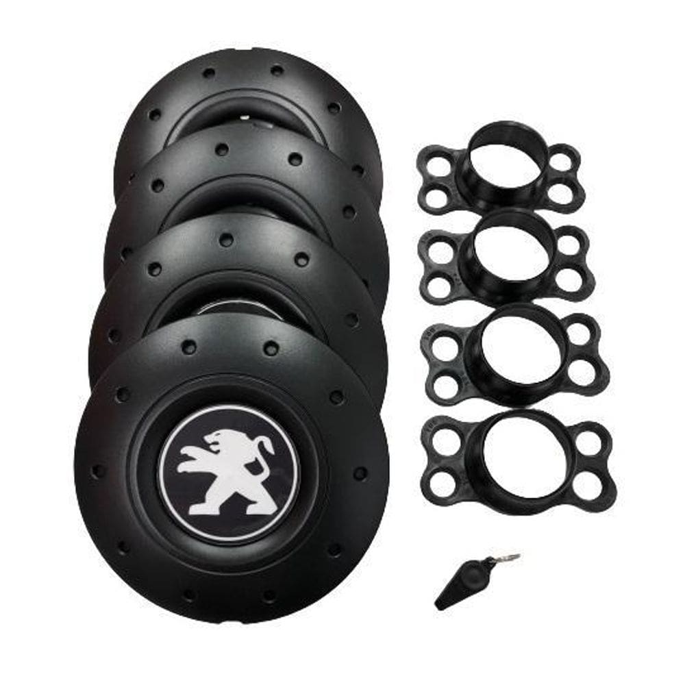 Calotas miollo peugeot 207 aro 14 2008/13 amarok preto
