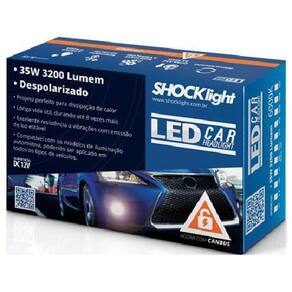 Led car 2d shocklight h3 6000k 12v 6000k 12v tipo xenon