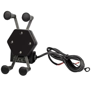 Suporte carregador usb para celular gps moto universal