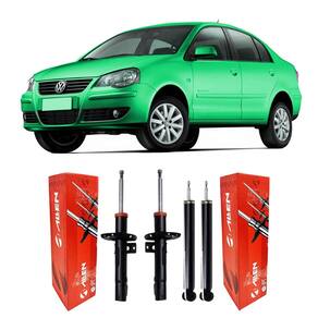 Jogo amortecedor dianteiro traseiro polo sedan 2008 2009 10
