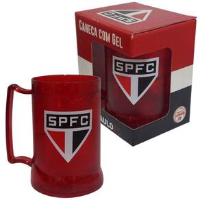 Caneca são paulo gel congelante 400 ml escudo oficial