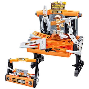 Bancada de ferramentas 2 em 1 coral zoop toys
