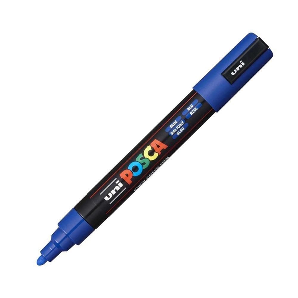 Caneta posca uni ball pc-5m azul escuro