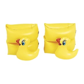 Boia de braço inflável bichos infantil piscina - amarelo