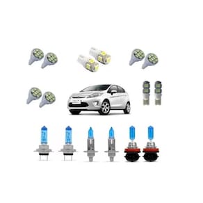 Farol lampadas led + super branca ford new fiesta 2018 2019