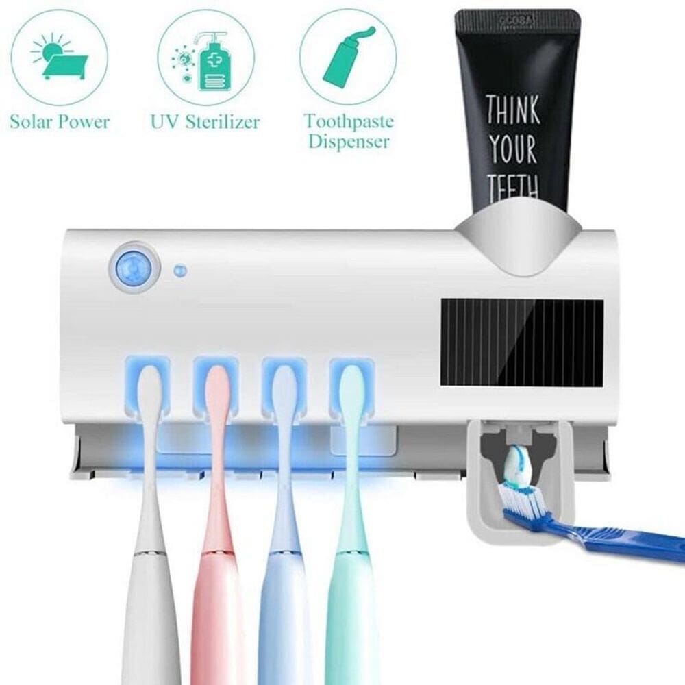 Esterilizador escova dentes dispenser uv ant bactéria