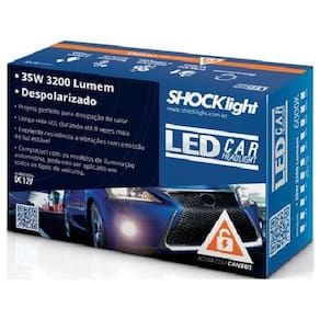 Led car 2d shocklight h3 6000k 12v 6000k 12v tipo xenon