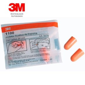 Protetor auricular 3m espuma ouvidos abafador 50 pares cor