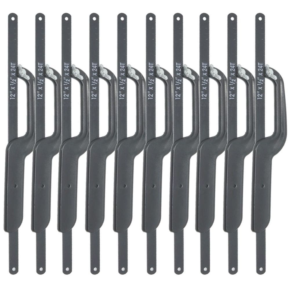 Kit 10 mini arco serra 12 pol 300mm cabo plástico