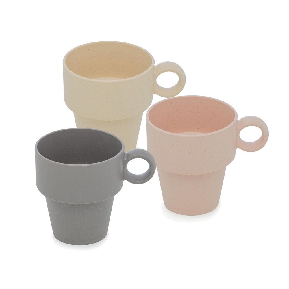 Xícara de chá de fibra de bambu e pp empilhável  - ly