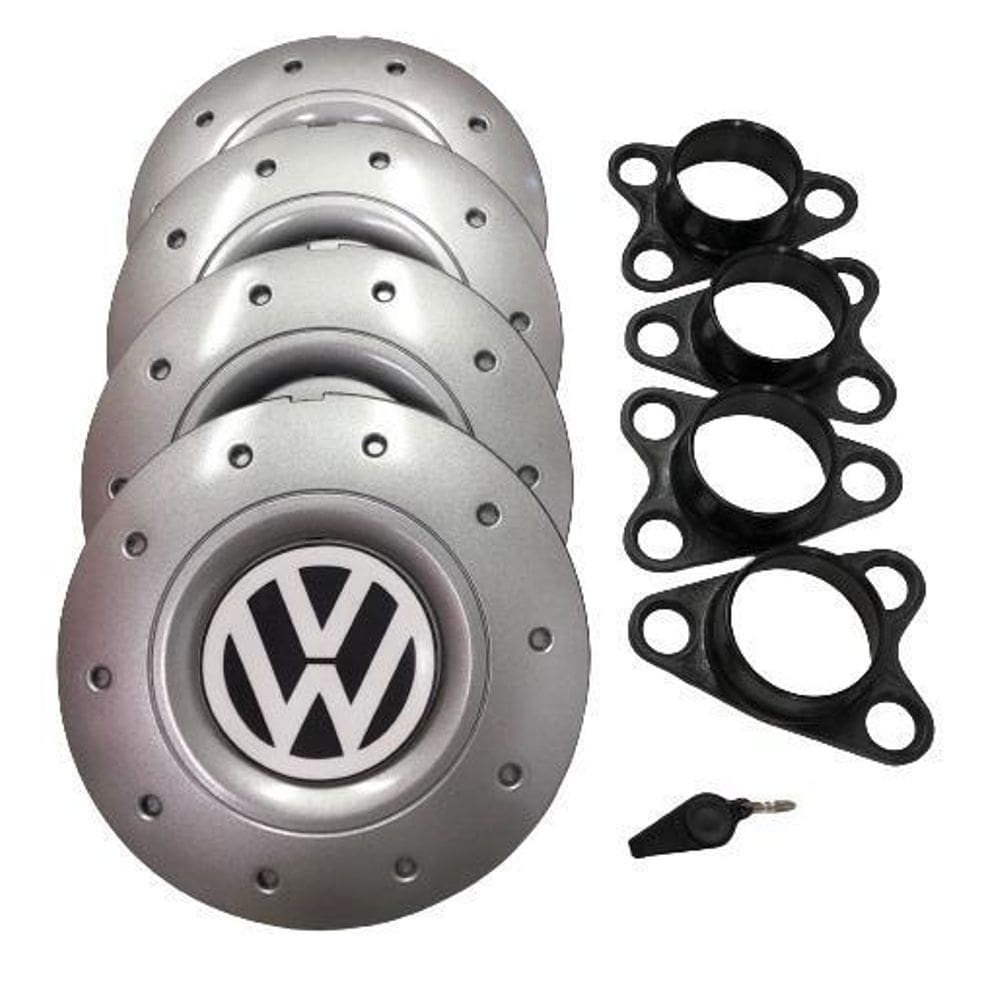 Calotas miollo para vw fox aro 14 2004/2019 amarok prata