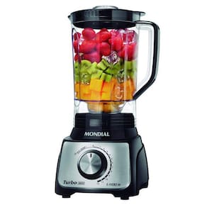 Liquidificador turbo inox black l-1100 bi - mondial 127v