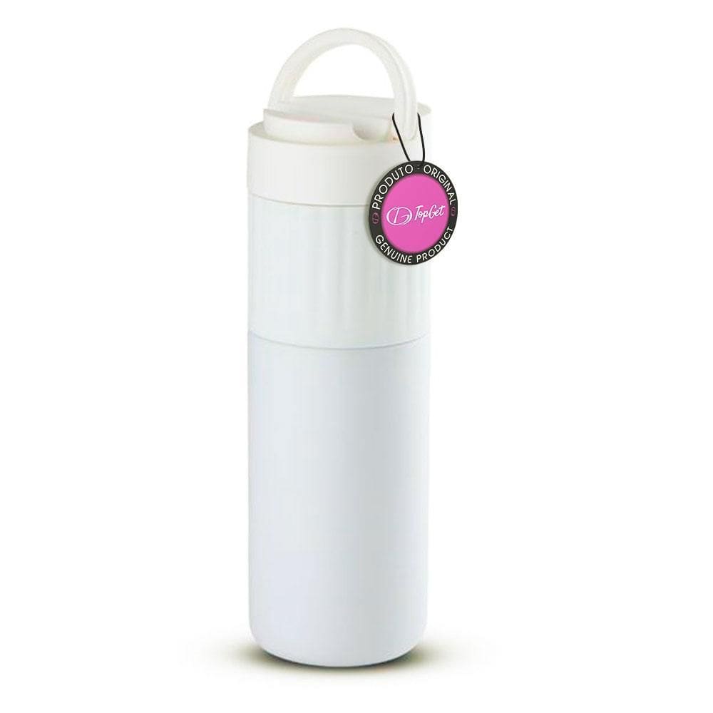 Garrafa Térmica Inox500Ml Apoiocelular Begin Topget - Branco