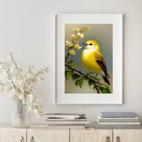 Quadro Decorativo Canarinho - 60X48Cm