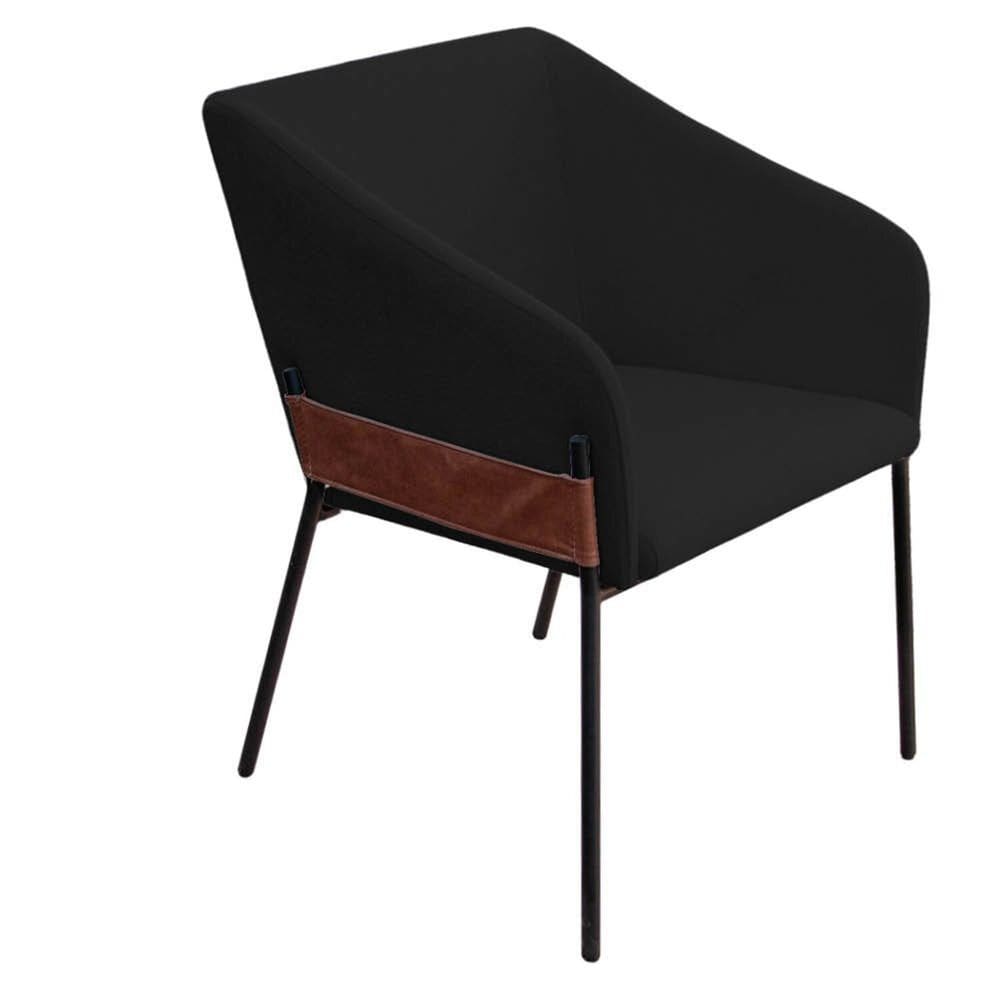 Cadeira para Sala de Jantar Flavia Bouclê Preto