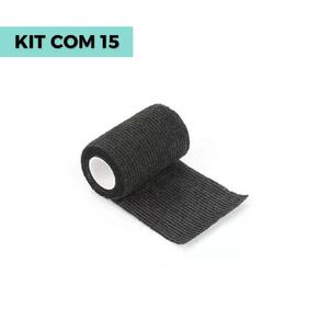 Kit 15 bandagens elástica 10cm x 4,5mt - vetcare