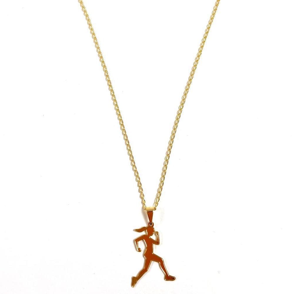 Colar corredora folheado a ouro