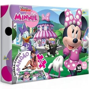 Minnie Mouse Quebracabeca 48 Pecas Grandao Toyster