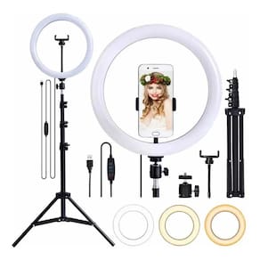 Iluminador Ring Light Led 10 Polegadas Profissional Tripé