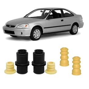 Kit 4 batente haste dianteira traseira honda civic 1997-2000