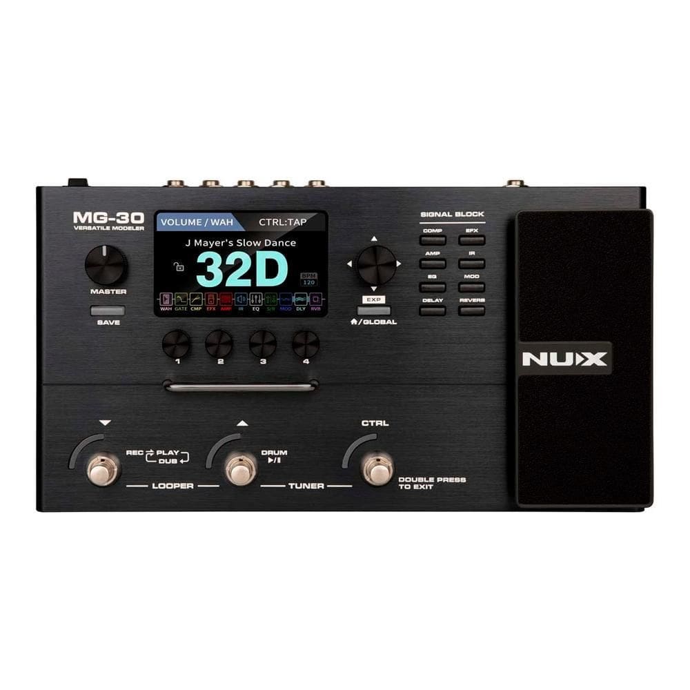 Pedaleira multi efeitos nux mg-30 com impulse response