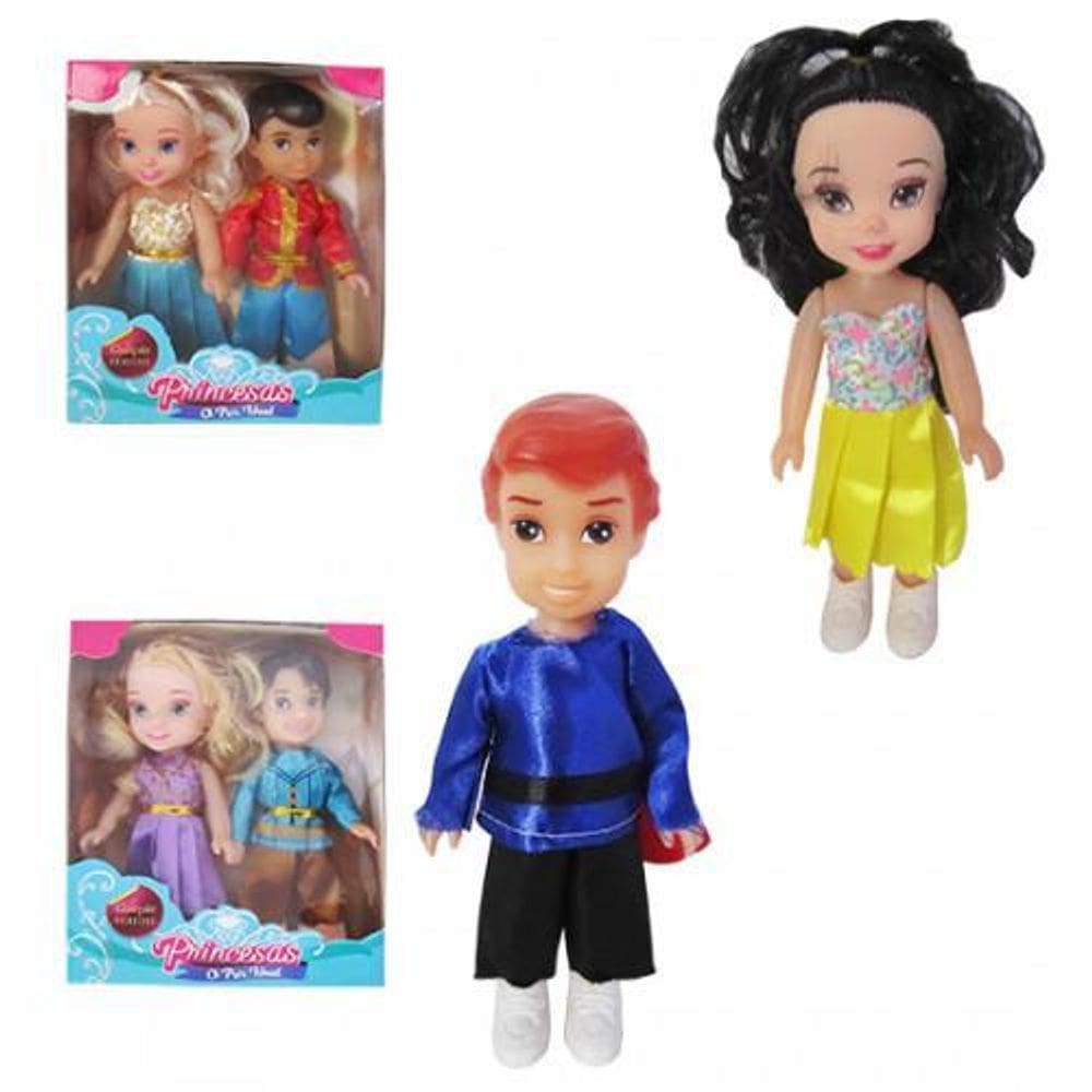 Boneca princesas o par ideal c/2 pcs  na caixa