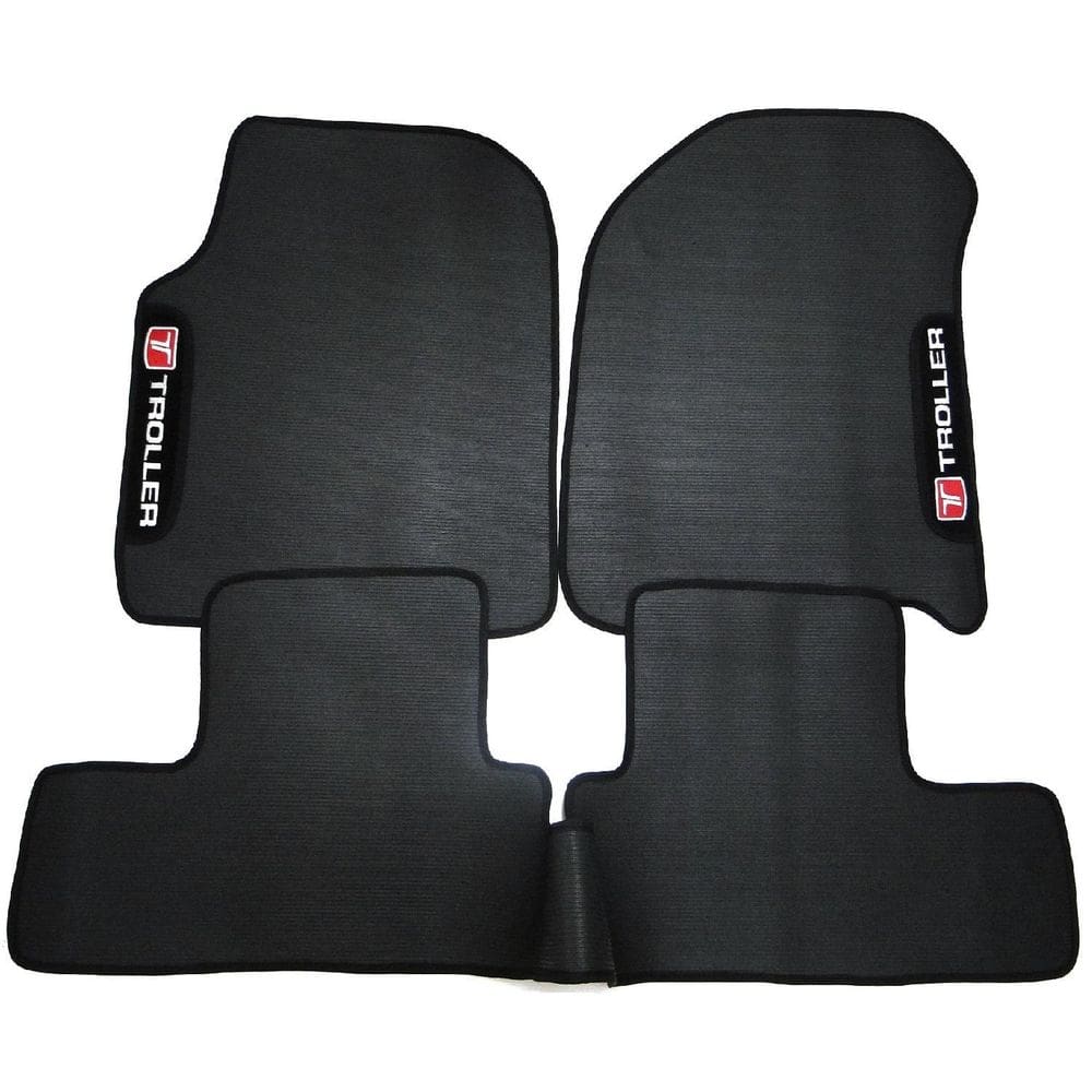 Jogo tapete automotivo para troller 17/18 em pvc borracha