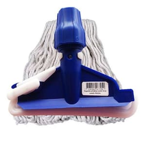Kit 3 esfregão mop úmido ponta dobrada + 3 suporte mop