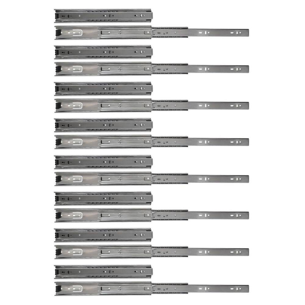 Kit 16 corrediça telescópica 35cm pesada 40kg gaveta 8 pares