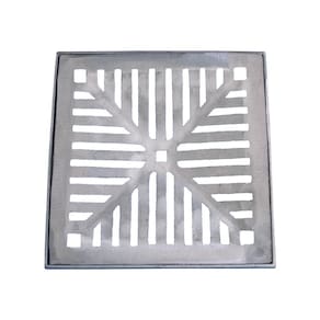Ralo grelha alumínio 40x40cm drengem pluvial ar livre