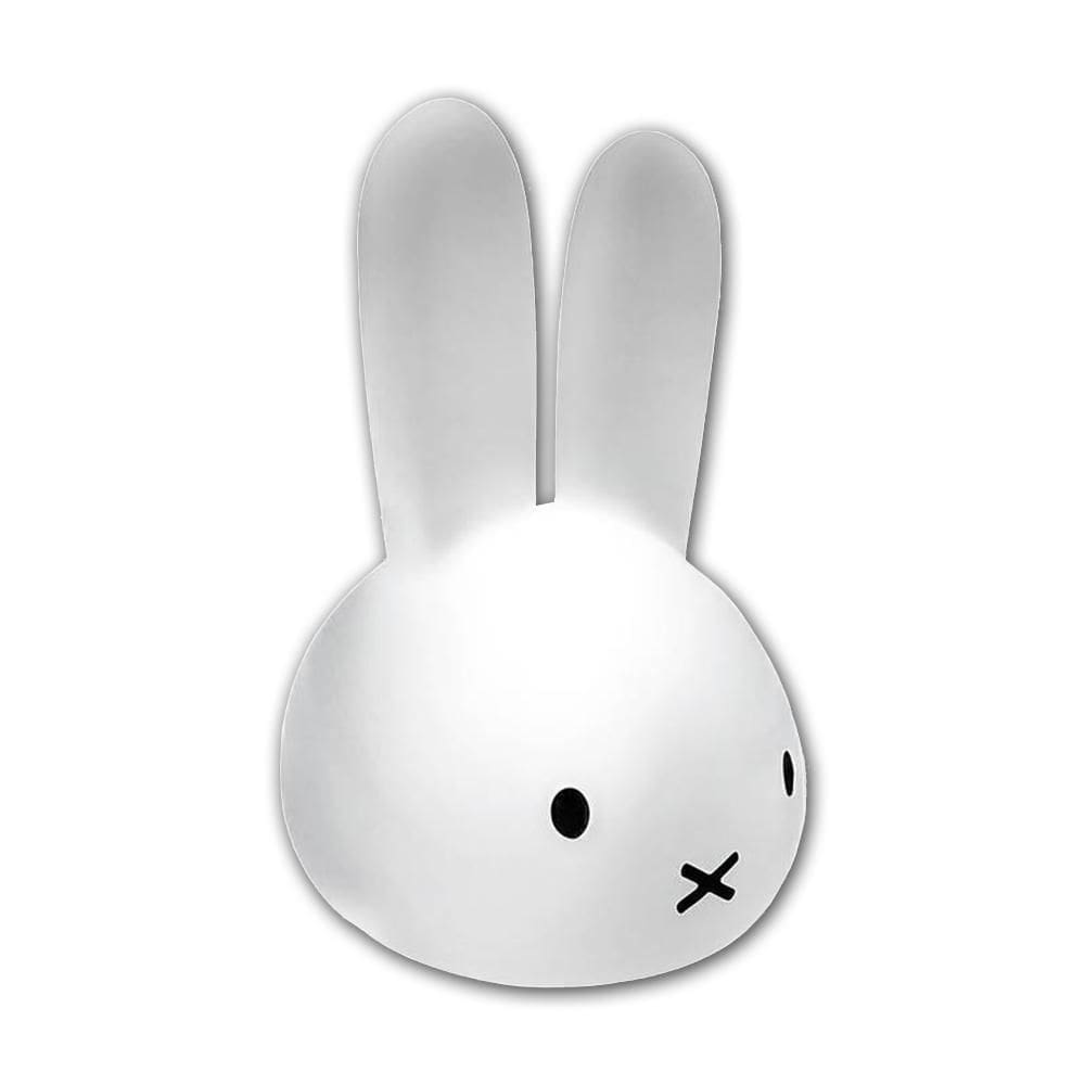 Luminária Abajur Cabeça Miffy 36Cm Grande Coelho Branco
