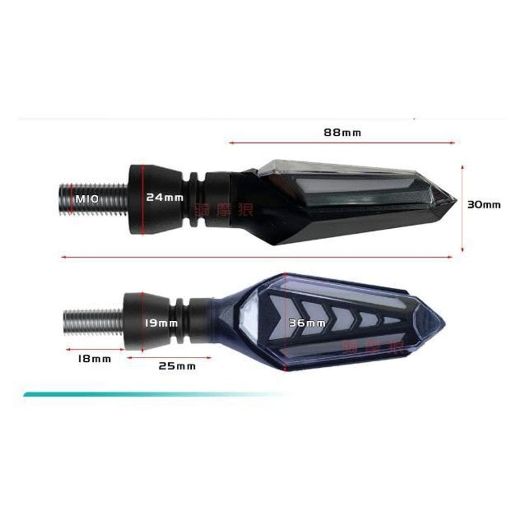 4 Seta Ultra Led Cb250 Twister Sequencial Titan Fan Start160