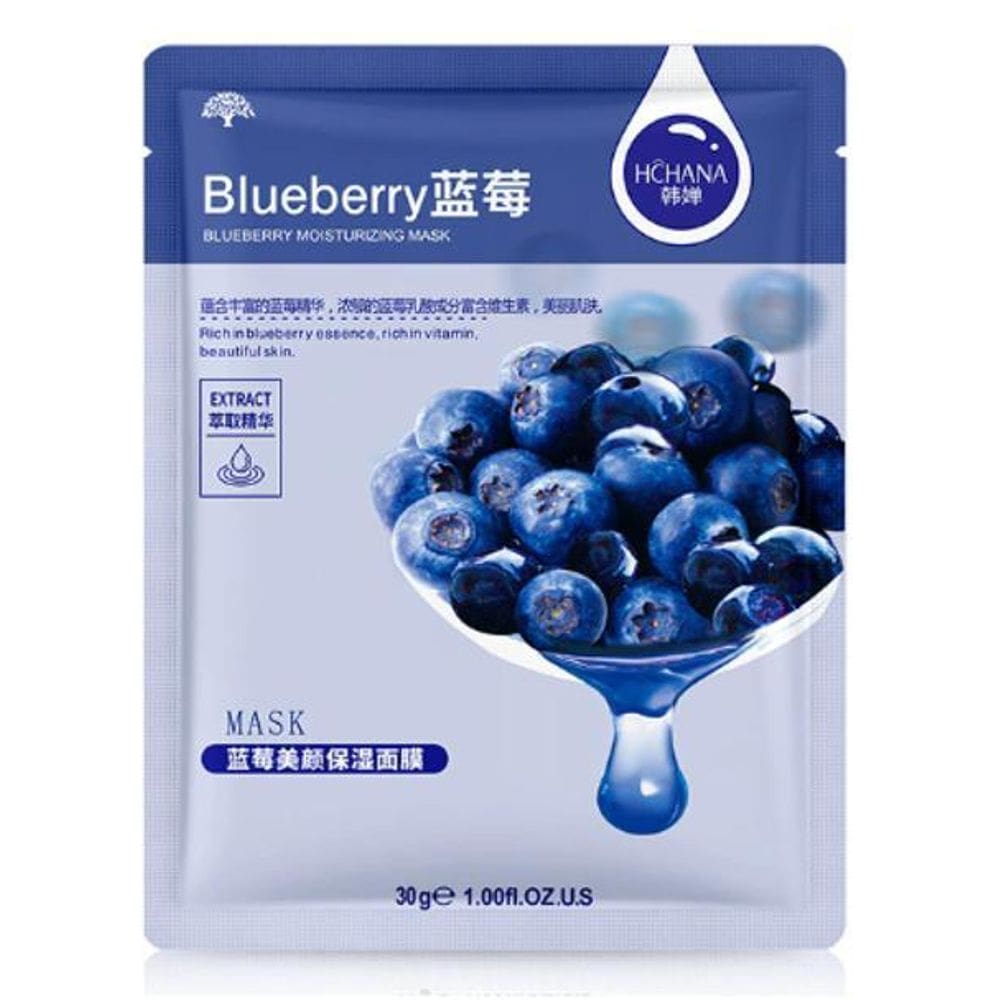 Máscara facial hidratante tecido 30g hchana