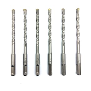 6x broca sds plus alvenaria e concreto 10x260mm fertak