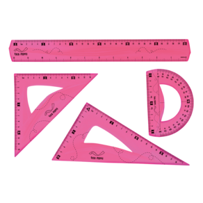 Conjunto Geométrico Floppy Flexível Rosa ou Azul Com 4 Itens Tris