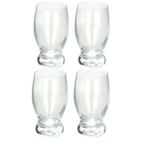 Jogo 4 Copos De Vidro Agua Cerveja Suco 248ml Taça