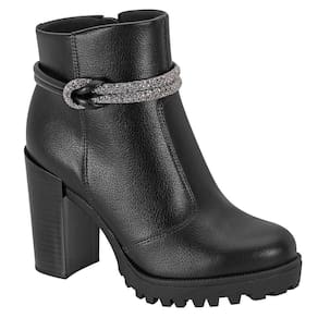 Bota Cano Curto Moleca 5325.124 Feminina - Preta