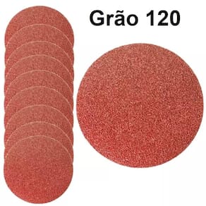 Kit 100 disco lixa pluma 125mm lisas grão 150 ol