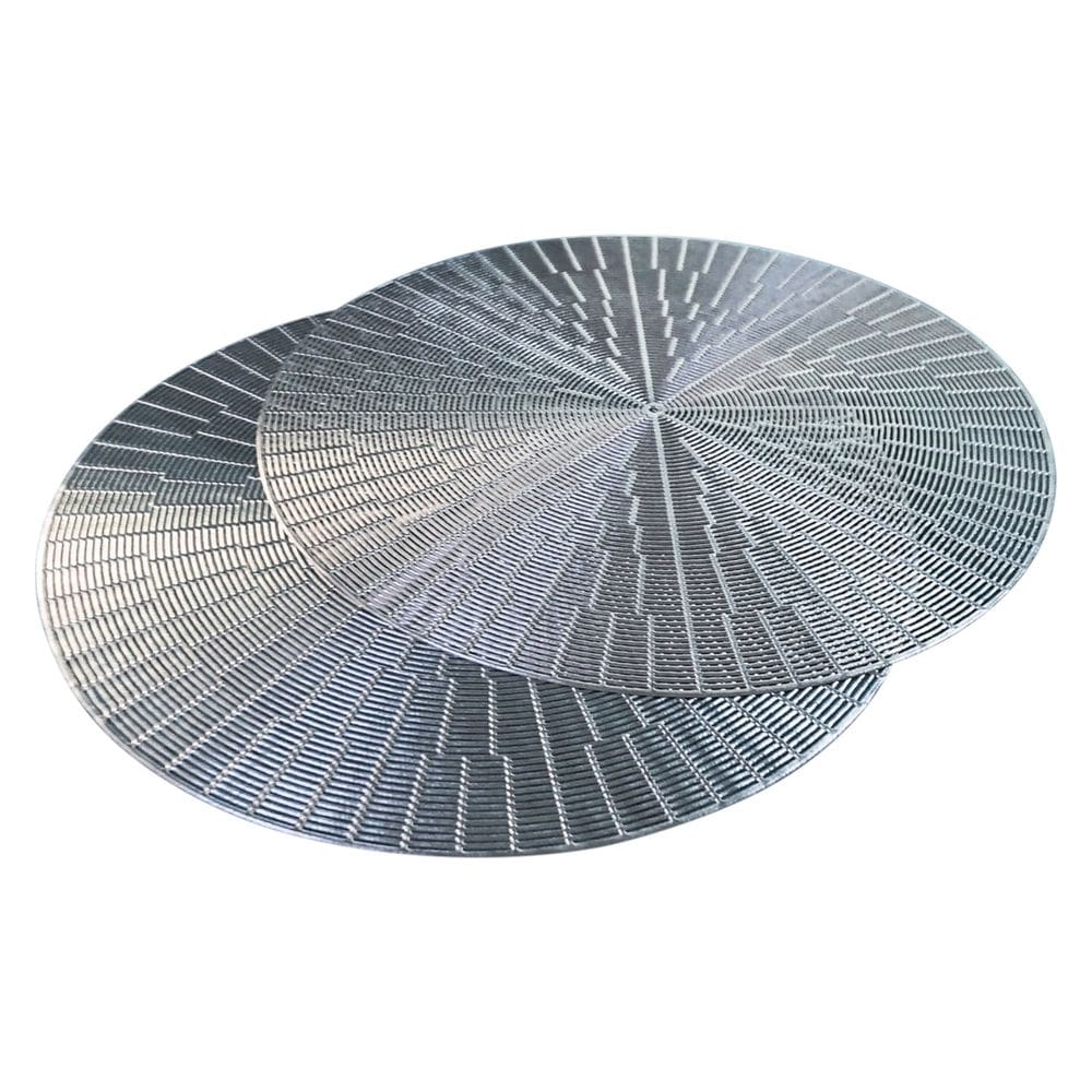 Jogo Americano Mesa Posta Mesa Redondo Linha Luxo Tamanho Grande Modelo Egípcio em PVC