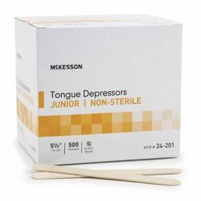 Depressor de língua 500 unidades da McKesson (pacote com 6)