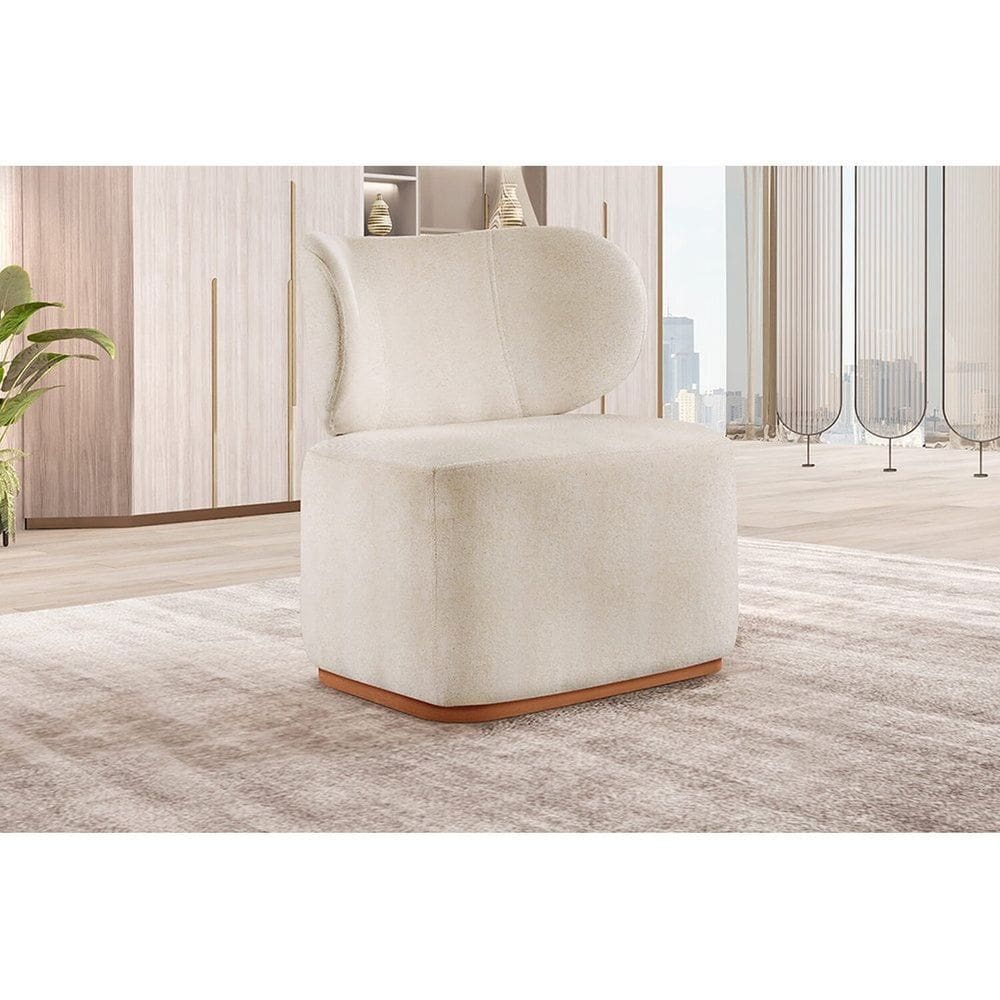 Poltrona Para Sala De Estar Moderna Sun Nude