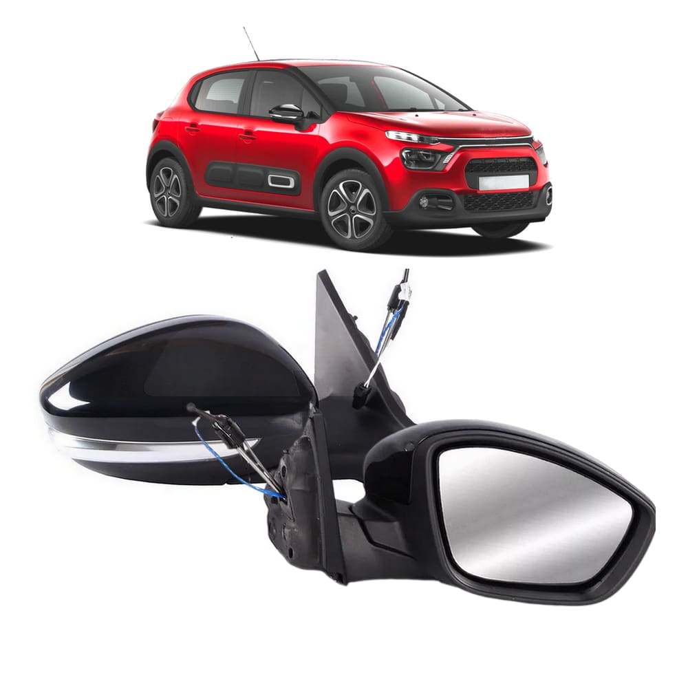 Retrovisor Manual P/ Citroen C3 Smart 2023 Pisca Passageiro Eb1022