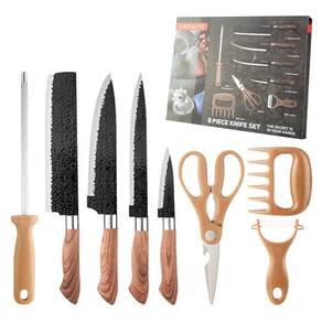 Conjunto De Facas 8 Pecas Churrasco Cozinha Profissional