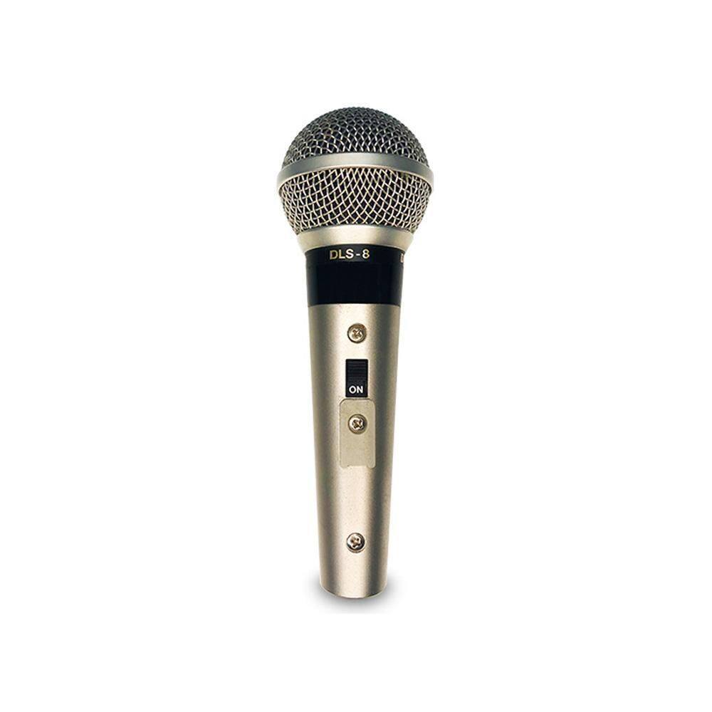 Microfone dylan dinâmico unidirecional com chave dls-8