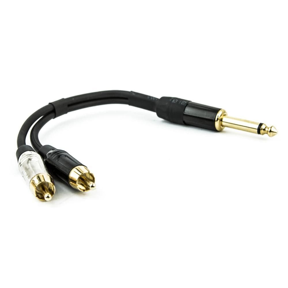 Cabo p10 para 2 rca profissional estereo - 10 metros