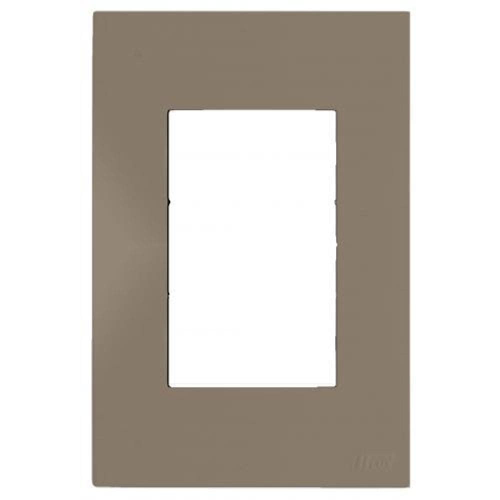 Placa para 3 modulos com suporte 4x2 brs12436-2fe
