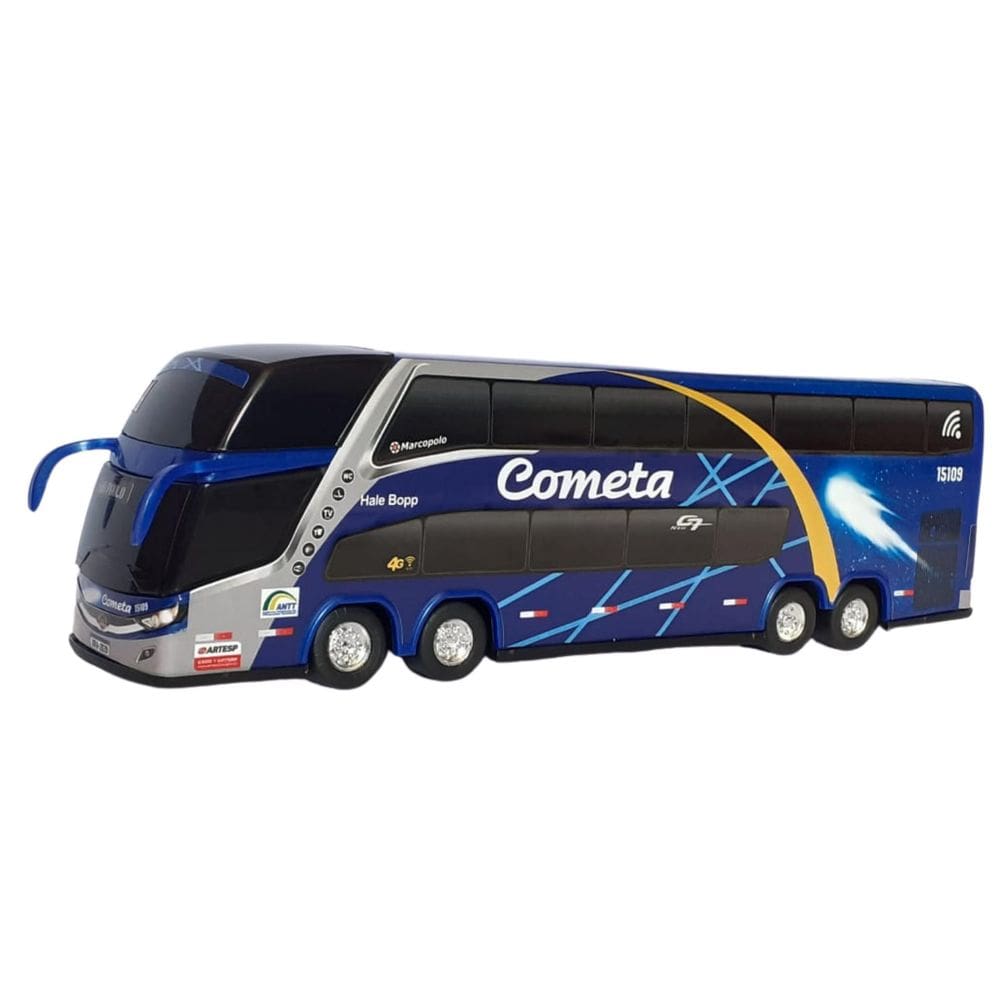 Carrinho ônibus de brinquedo cometa 1800dd g7