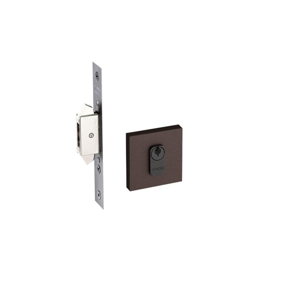 Fechadura porta correr externa pado corten trava expansiva