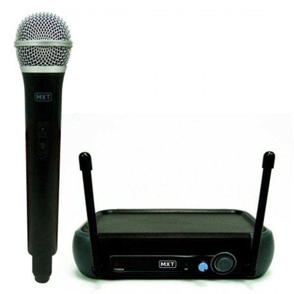 Microfone sem fio simples profissional mxt uhf 201